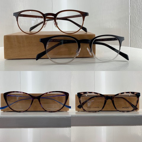 four eyeglass frame options